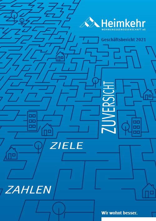Titelbild Geschäftsbericht 2021 Zahlen, Ziele, Zuversicht